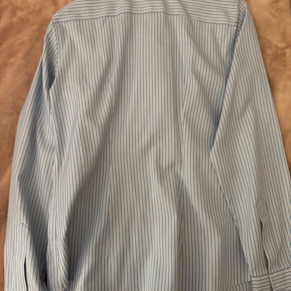 Land's End Blue and White Button Down Shirt - Picture 3 of 3